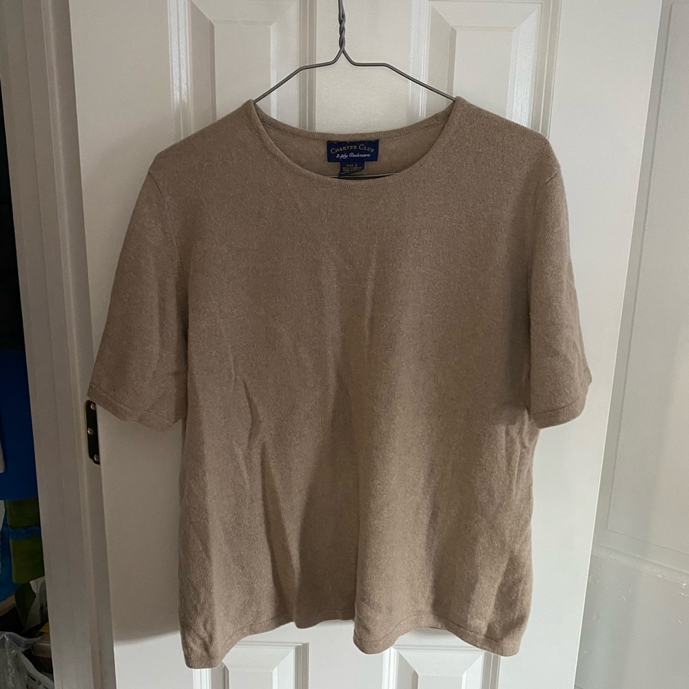 Croft & Barrow Classic Tan Crew Neck Sweater